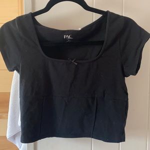 Pacsun black crop top